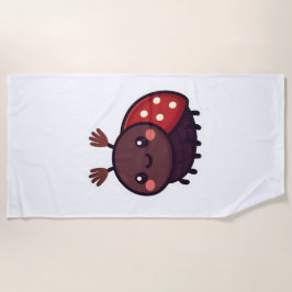 カワイメイ甲虫 – かわいい森チャーム ビーチタオル