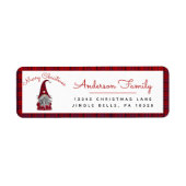 カワイメ素朴リークリスマス格言差出人住所L ラベル (正面)