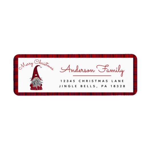 カワイメ素朴リークリスマス格言差出人住所L ラベル (正面)