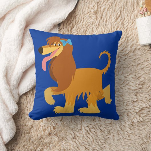 カワイレディーカートマンアフガンハウンド装飾用クッション クッション (ブランケット)