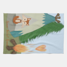 カワイローンキツネ キッチンタオル