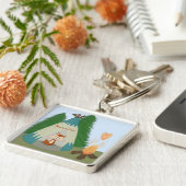 カワイローンキツネ キーホルダー (側面)