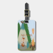 カワイローンキツネ ラゲッジタグ (正面縦)