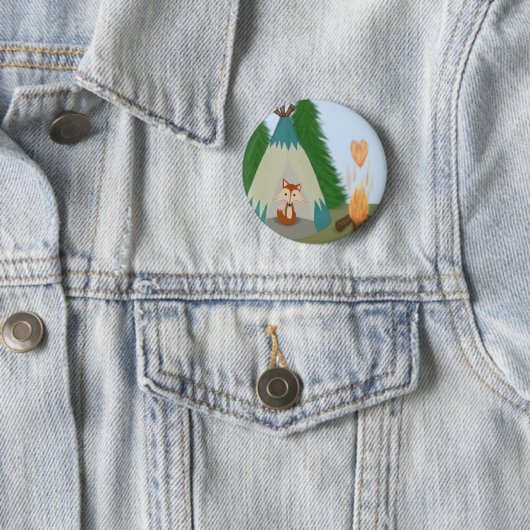 カワイローンキツネ 缶バッジ (インサイチュ)