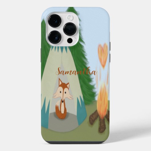 カワイローンキツネ iPhoneケース (裏面)