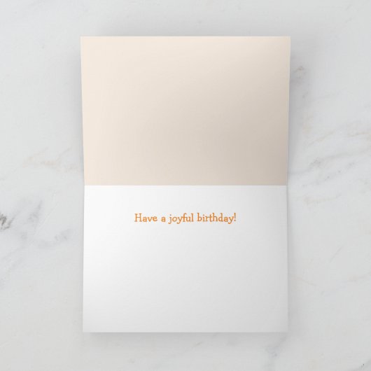 カワイートカカカカボチャ秋誕生日 カード (内部)