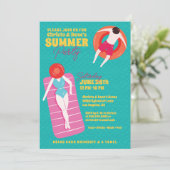 カワイートカートアートプールパーティー 招待状 (スタンド正面)