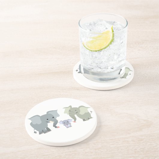 カワイートカートエレファントファミリーコースター コースター (側面)