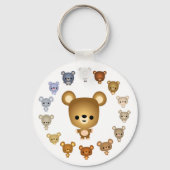 カワイートカートクマベビーキーチェーン キーホルダー (正面)