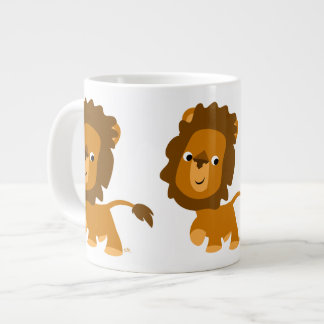 カワイートカートコンテンツライオンジャンボマグカップ ジャンボコーヒーマグカップ