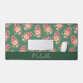 カワイートカートマンハーバーリスト魔法キノコ デスクマット (キーボード&マウス)