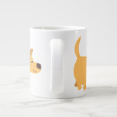 カワイートカートンイエローラブラドールジャンボマグ ジャンボコーヒーマグカップ (裏面)