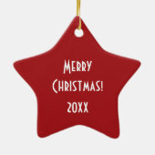 カワイートカートンサンタクロースオーナメント セラミックオーナメント (裏面)