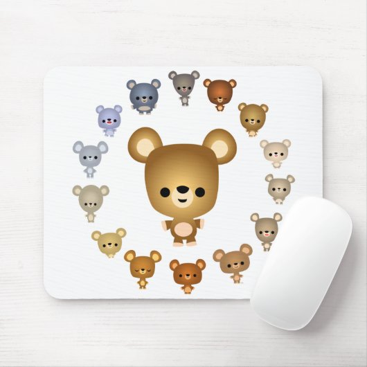 カワイートカートンベアベビーマウスパッド マウスパッド (マウス)