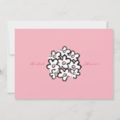 カワイートカートン結婚ズ花嫁デイジーブライダルシャワー 招待状 (裏面)