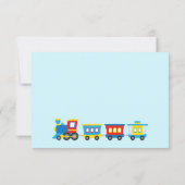 カワイートトレイン誕生日サンキューカード サンキューカード (裏面)