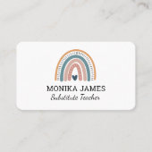 カワイートリプレース先生ブルーボーホレインボー 名刺 (正面)