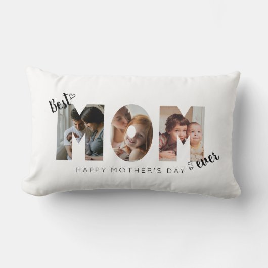 カワイ最高のトハートママ3枚撮影 ランバークッション (正面)