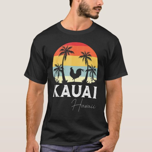 カワイ・ハワイ州のニワトリのお土産 Tシャツ (正面)