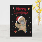 カワウサギのクリスマス タベス スイート アニマルズ カード (黄色い花)