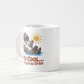 カワウソげっとう コーヒーマグカップ (正面左)