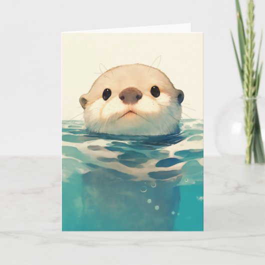 カワウソって何してるの？ カード (正面)