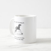 カワウソでいる自分も楽しんで Funny コーヒーマグカップ (正面左)