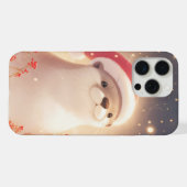 カワウソのあったかクリスマス・イヴ iPhoneケース (裏面横)