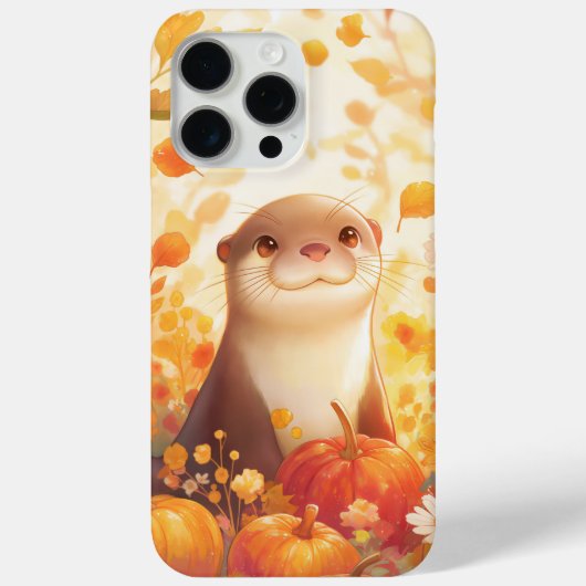カワウソのかぼちゃ畑 Case-Mate iPhoneケース (裏面)