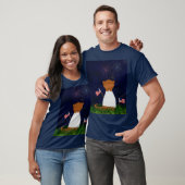 カワウソのオリバー 花火鑑賞 Tシャツ (ユニセックス)