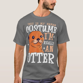 カワウソのカワウソ動物のカワウソ Tシャツ
