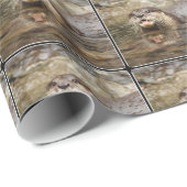 カワウソのギフトの包装紙 ラッピングペーパー (ロールコーナー)