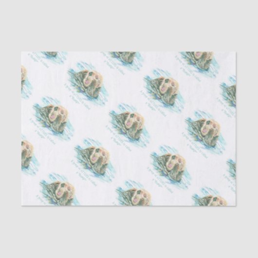 カワウソのグループはロンプ・アニマル・ユーモアと呼ばれる 薄葉紙 (正面)