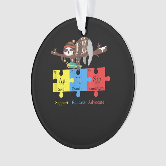 カワウソのサポート教育|カワウソの化学ギフト オーナメント (正面)