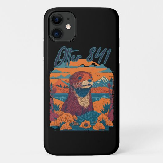 カワウソのサーフィン 841 カワウソの好きなように カリフォルニアラッコ Case-Mate iPhoneケース (裏面)