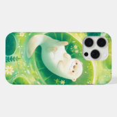 カワウソのスイレンリラックス iPhoneケース (裏面横)