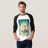 カワウソのホリデーグロー Tシャツ (正面フル)