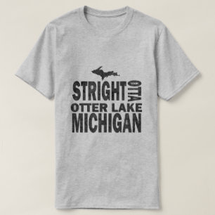 カワウソのミシガン湖のおもしろいな灰色の基本 Tシャツ