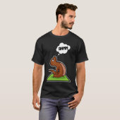 カワウソのヨガポーズ スポーツ体操 オームハートビート Tシャツ (正面フル)