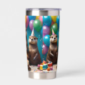 カワウソの三つ子の誕生日パーティー,  保温保冷タンブラー (左面)