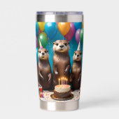 カワウソの三つ子の誕生日パーティー,  保温保冷タンブラー (背面)