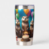 カワウソの三つ子の誕生日パーティー,  保温保冷タンブラー (正面)