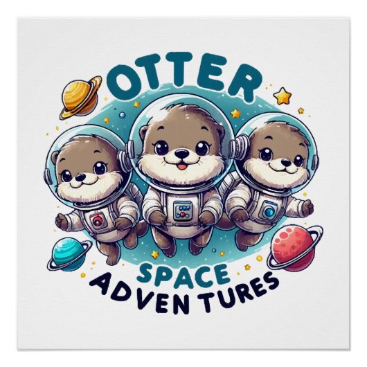 カワウソの宇宙冒険 ポスター (正面)