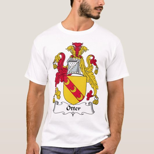 カワウソの家紋 Tシャツ (正面)