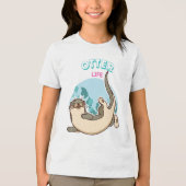 カワウソの暮らし トライブレンドTシャツ (正面)