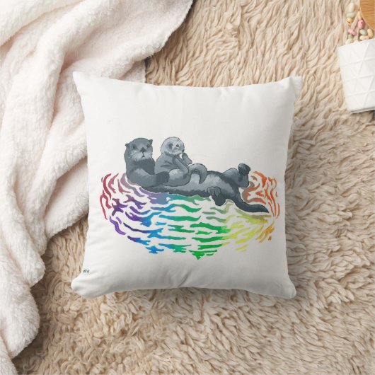 カワウソの枕 クッション (ブランケット)