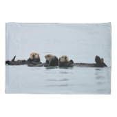 カワウソの標準ピローケース 枕カバー (裏面-左)