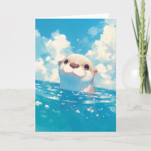 カワウソの水中冒険 カード (正面)