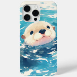 カワウソの水遊び iPhone 15 PRO MAXケース