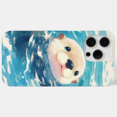 カワウソの水遊び Case-Mate iPhoneケース (裏面 (横))
